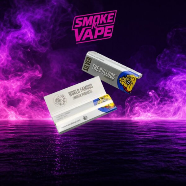 THE BULLDOG Papel para Fumar Short Silver Ultrafino – Premium